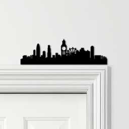 Door Topper London Skyline City Various Colours Top Of Decorative Sign - Novelty Wall Decor, Frame Art, Art - thumbnail 1