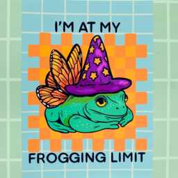 Frog Art Print Funny Wall Decor Cubicle Sarcastic Meme Gift Coworker Silly Classroom Nerdy Idea Game Room Him - thumbnail 3