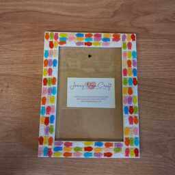 Colourful Fish Acrylic Button Photo Frame 5 X 7 Inches - thumbnail 3