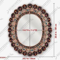 Decorative Cuzcaja Oval Wall Mirror 23.6 - thumbnail 4