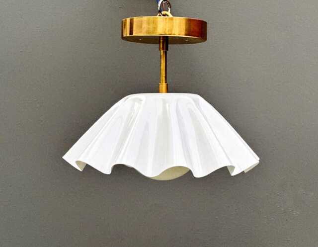 Mid Century Chandelier Lighting Fixtures Brass Semi Flush Mount Ceiling Lights Pendant Light Modern - image 1