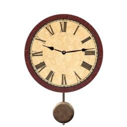 Maroon Clock - Crackle Clock - thumbnail 2