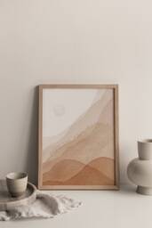 Faith Can Move Mountains Minimal Art, Printed & Shipped, Modern Scripture Decor, Bible Verse Prints, Christian Home Print - thumbnail 1