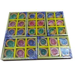 Pack Of 6 Decorative Diwali Diya Clay Tea Light Candle Holder in Assorted Design & Colour - Buy Two Get One Free - thumbnail 3