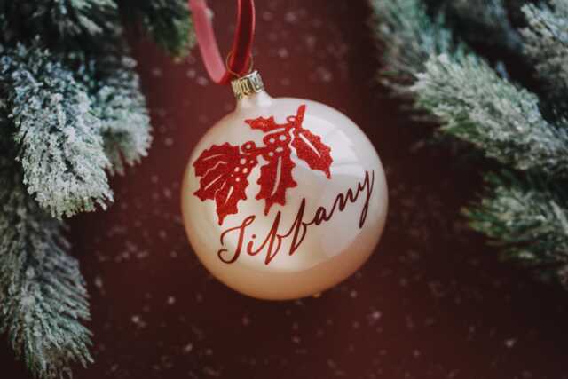 Personalized Mercury Glass Christmas Ornaments - image 1