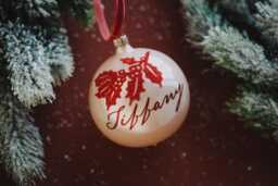 Personalized Mercury Glass Christmas Ornaments