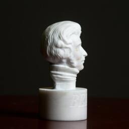 Marble Bust Of Composer Berlioz Statue Carved Greek Marble Figurine Artist Sculpture - thumbnail 4