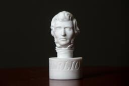 Marble Bust Of Composer Berlioz Statue Carved Greek Marble Figurine Artist Sculpture - thumbnail 1