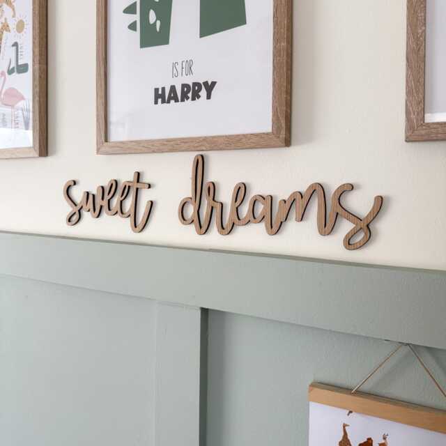 Sweet Dreams Wooden Nursery Wall Art Sign - image 1