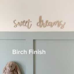 Sweet Dreams Wooden Nursery Wall Art Sign - thumbnail 2