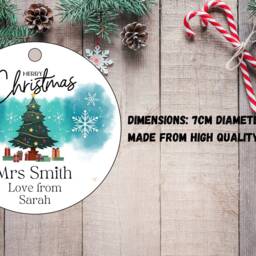 Personalised Christmas Bauble Teacher, Teaching Assistant Nursery Xmas Gift, Ornament, Gift - thumbnail 2