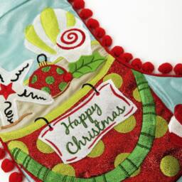 Personalised Pom Beach Christmas Stocking - thumbnail 2