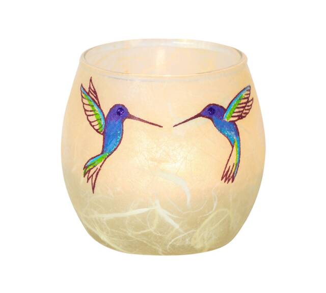 Hand Painted Hummingbird Candle Holder - Led Tealight Included by Etsy ...