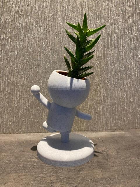 "Cricket Gift Succulent Planter ""Wee Jimmy Muralitharan The Bowler" - image 1