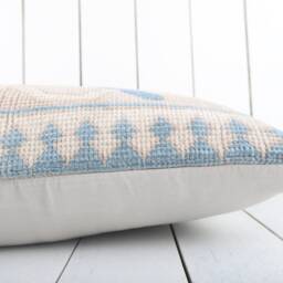 Vintage Kilim Pillow Cover 16x24 Ethnic Woven Wool Lumbar Cushion - thumbnail 4