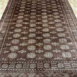 7x10 Brown Color 3 Ply Bokhara Rug - 2.00x3.00 Triple Pile Bedroom Turkish Extra Thick Afghan - thumbnail 2