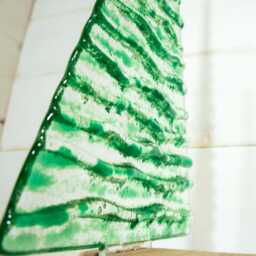 xl Fused Glass Christmas Tree Green 32cm - 12 1/2 - thumbnail 2