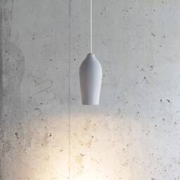 Handmade Concrete Pendant Light Industrial Aubergine Lamp - thumbnail 2