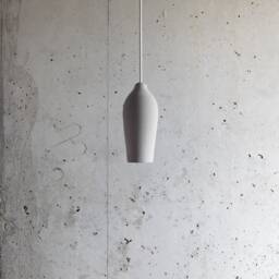 Handmade Concrete Pendant Light Industrial Aubergine Lamp - thumbnail 3