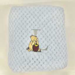 Personalised Winnie The Pooh Blanket For Baby - Embroidered Name & Initial New Shower Gift Ideas - thumbnail 3
