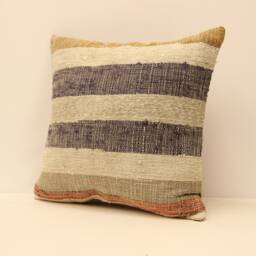 Kilim Pillow, Sofa Pillow Boho Pillow, Handmade Pillow, 18x18 in 45x45 cm Minimalist Decorative Pillow, Cushion Cover Throw Pillow4Kbf-167 - thumbnail 3