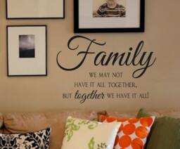 Family We May Not Have It All Together But All - Vinyl Wall Decal - Quotes-Wall Decor - Quotes - Home Decor - thumbnail 1