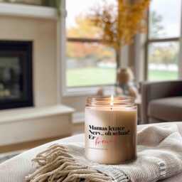 Mom's Last Nerve Oh Look It's Burning Candle - Funny Gift Idea, Saying For Mom, Handmade Soy Wax By Your Attitud - thumbnail 2
