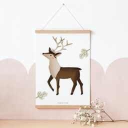 Poster Reindeer Norway Winter - Deer Children's Scandinavia Christmas Norwegian Animals Room - thumbnail 3