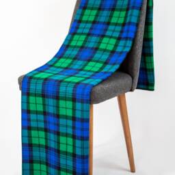 Green Tartan Plaid Throw Blanket, Tv Porch Cozy Couch Sofa Warm Scarf Shawl Blanket - thumbnail 2