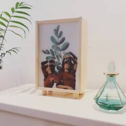 Plant Decor Wooden Lamp, Light Box, Lightbox Sign, Personalized Gift, Bedside Table Led Home Decor, Night Light, Led. #fall - thumbnail 2