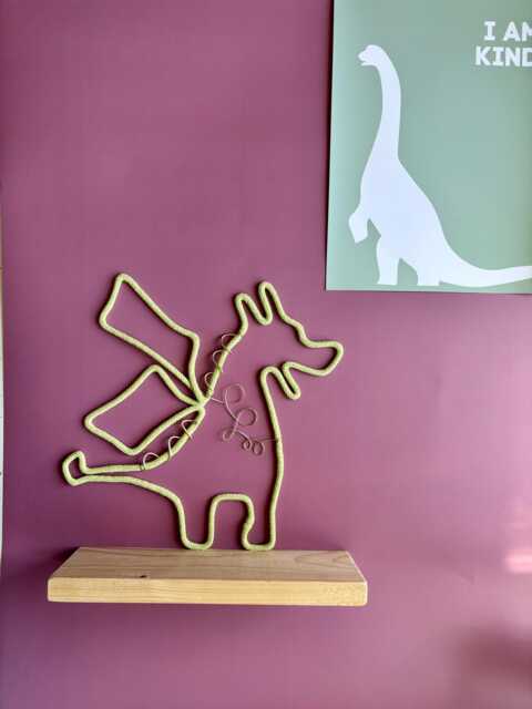 Whimsical Dragon Decoration For Kids Room Decor Or Baby Nursery Wall Hanging - image 1