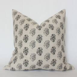 Neutral Sofa Pillow Set Of 3, Throw Set, Charcoal Cream Brown Combination, Pillows For Couch -- Eyla - thumbnail 3