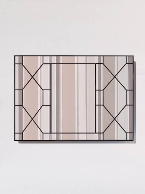 Art Deco Large Leaded Mirror, Wall Mirror - image 1