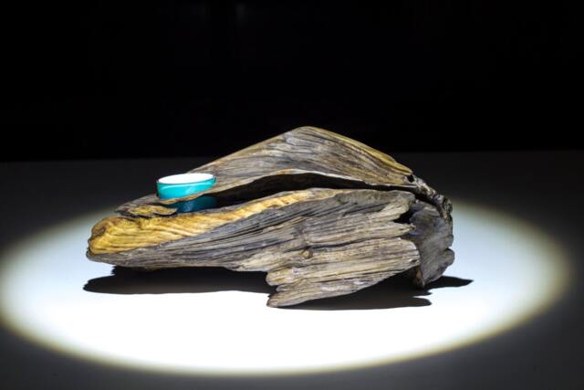 Driftwood Candle Holder Handmade Wood Sculpture, Home Decor - image 1