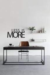 Less Is More Metal Wall Art Minimalist Office Decor - thumbnail 1