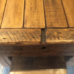 Chunky Dining Table & Chairs. French Oak - thumbnail 4