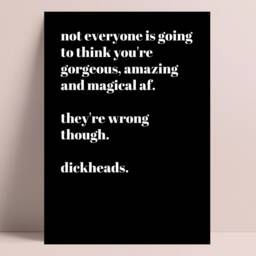 You Are Amazing Print, Positive Wall Funny Typography Art, Poster, Quote Gift - thumbnail 3
