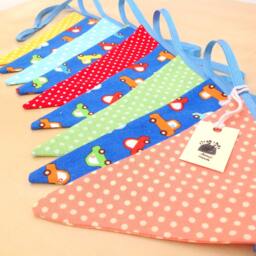 Fabric Bunting Banner, Cars & Polka Dots Nursery Decor Flags, Garland Banner, Bunting Pennat - thumbnail 2