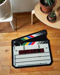 Clapperboard Mini Rug - Gift For Cinema Lovers, Directors, Producers, Set Life
