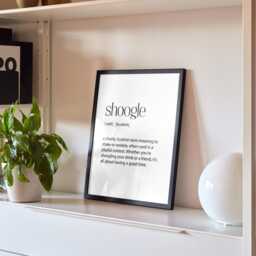 Shoogle Definition Print - Scottish Slang Wall Art Funny Scots Saying Gift Quirky Decor Word - thumbnail 3