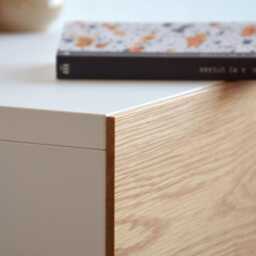 Essential Floating Nightstand With Oak Drawer - thumbnail 3