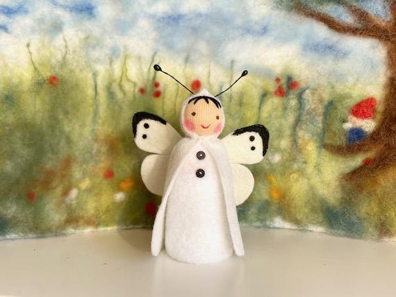 Cabbage White Butterfly, Seasons Tabel, Flower Child, Spring, Waldorf, Nature Table, Summer - image 1