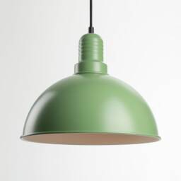 Lias Minimalist Plug-In Pendant Lamp Shade With On/Off Switch Green - thumbnail 2