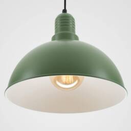 Lias Minimalist Plug-In Pendant Lamp Shade With On/Off Switch Green - thumbnail 3
