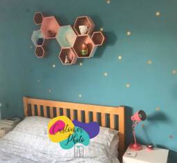 Polka Dot Gold Wall Stickers Decals Girls Boys Bedroom Home Decor Nursery Decals Playroom Decoration Colour - thumbnail 1