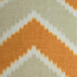 Orange Chevron Pillow Cover - Modern Flamestitch Designer Throw - thumbnail 2
