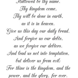 "Vinyl Wall Decal - The Lord's Prayer Matthew 69-13 ""Our Father Which Art in Heaven, Hallowed Be Thy Name. Thy Kingdom Come..." - thumbnail 2