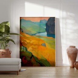 Peak District National Park Print, Derbyshire Travel Poster, Art, UK Floral The Poster - thumbnail 2