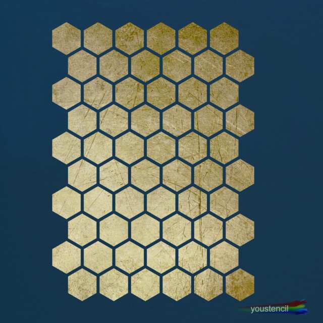 Honeycomb Stencil, For Walls, Art & Furniture. St25 - image 1