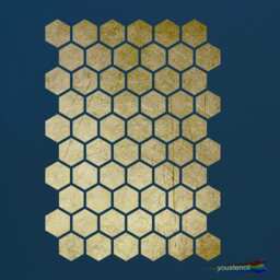 Honeycomb Stencil, For Walls, Art & Furniture. St25 - thumbnail 1